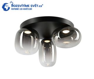 Stropní svítidlo VASO SMOKED 12W Elegantní kouřové sklo a moderní tvar dělají ze svítidla VASO jedinečný prvek každého...