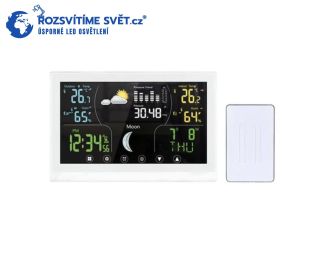 Meteostanice TE110W Přehledně vám ukáže teplotu, vlhkost i předpověď počasí. Moderní design v bílé barvě skvěle zapadne do...