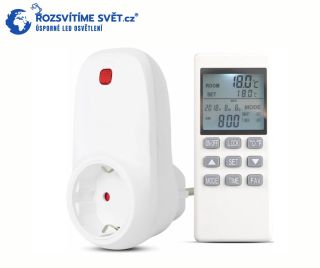 Chytrý zásuvkový termostat s dálkovým ovládáním vám umožní jednoduše regulovat teplotu odkudkoli. Stačí zapojit, nastavit...