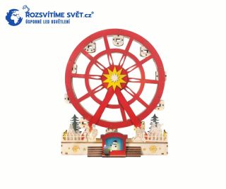 LED Vánoční kolotoč – kouzlo, které se točí! Roztočte pravou vánoční atmosféru s originálním 30cm kolotočem se 7× LED...